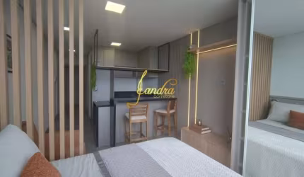 Apartamento loft(JK) com box e infra MOBILIADO E DECORADO