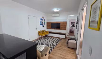 Lindo apartamento locação mobiliado 2 dormitórios 1 vaga Alphaville