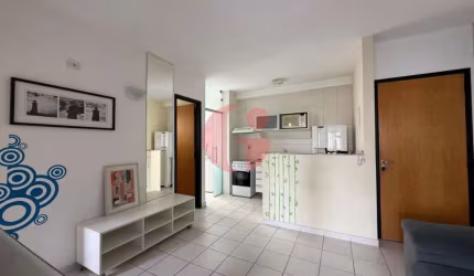 Apartamento mobiliado para venda com 1 dormitório sendo suíte 1 vaga de garagem - Jardim Aquarius