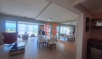 Apartamento mobiliado para locação e venda com 03 quartos e 04 vagas de garagem - 183m² no bairro Jardim Aquarius