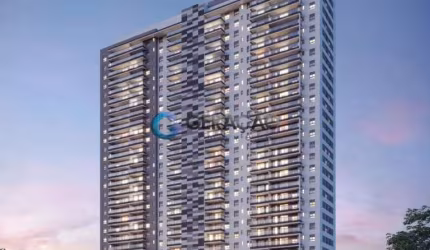 Apartamento Quadria de 1 dormitório com 45 m² e 1 vaga de garagem no Jardim Aquarius