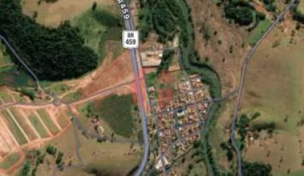 Sítio com área de 18.000 m² - Área privilegiada à beira da Rodovia MG-459 e fundos para Estrada Municipal do Bairro Mato Dentro de Baixo - PIRANGUINHO/MG.