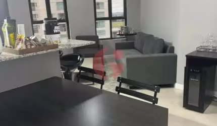 Apartamento para venda com 1 quarto e 2 vagas de garagem - 52m² no Jardim Aquarius
