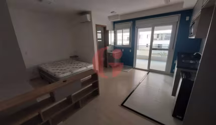 Apartamento studio mobiliado para locação com 01 quarto e 01 vaga de garagem - 40m² no bairro Jardim Aquarius