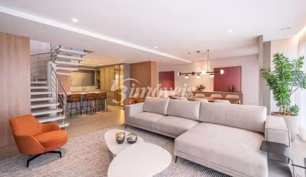 Cobertura duplex mobiliado à venda, com vista para o mar, 3 quartos sendo 3 suítes, 4 vagas, Exclusive Residence, Bairro Fazenda, Itajaí-SC
