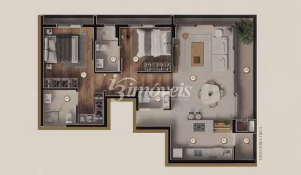 Apartamento à venda, 2 quartos sendo 2 suítes, 1 vaga, Ed. Moradas Atalaia, Bairro Fazenda, Itajaí-SC