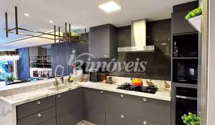 Apartamento à venda, mobiliado, com vista mar, 2 quartos, sendo uma suíte master com closet, 2 vagas, Amores da Brava Club House, Praia Brava, Itajaí SC