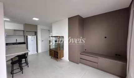 Apartamento Loft para locação anual semimobiliado, decorado e equipado, 1 vaga de garagem, Edifício 4Sete, no bairro Centro, Itajaí-SC