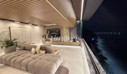 Apartamento para locação anual mobiliado com vista mar, com 3 dormitórios ( sendo uma suíte), 2 vagas de garagem privativas, Edifício Olympikus, no bairro Praia de Cabeçudas, Itajaí-SC