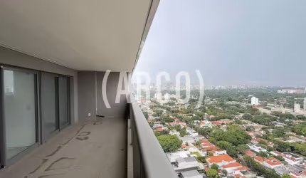 Apartamento de Alto Padrão em Prédio Moderno com Vista Infinita para os Jardins, em Pinheiros