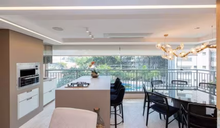 Ibirapuera: Aparamento com 162 m² com 3 suítes, varanda gourmet, 2 vagas.