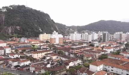 Apartamento para venda, varanda, andar alto e vista livre. Bairro José Menino, Santos-SP.