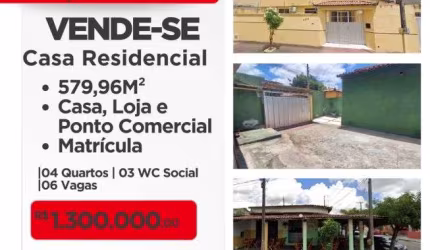 Imóvel para venda tem 579 metros quadrados com 4 quartos em Alto da Balança - Fortaleza - CE