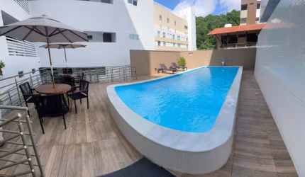 Apartamento 2 quartos, a beira-mar no cabo branco.