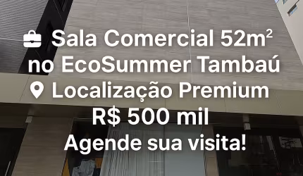 Sala comercial no Ecosummer no coração do tambau !