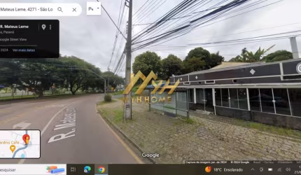 Terreno à venda na Rua Mateus Leme, 4271, São Lourenço, Curitiba, 1218 m2 por R$ 2.099.000