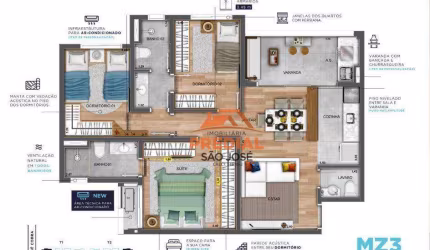 PARQUE INDUSTRIAL/SJC - NEXT HOME 3 SUITES LANÇAMENTO MVITUZZO