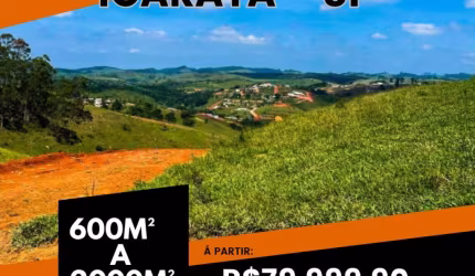 SEU LOTE DE 600M² EM IGARATÁ: O MELHOR DO CAMPO COM INFRAESTRUTURA COMPLETA.