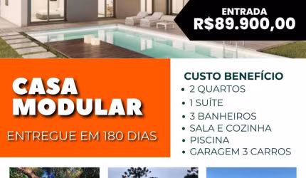 CASA ENTREGUE EM 180 DIAS