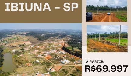 TERRENOS EM IBIÚNA A PARTIR DE 500M² – SEM TAXA DE CONDOMÍNIO E LIBERDADE PARA CONSTRUIR ❎✅