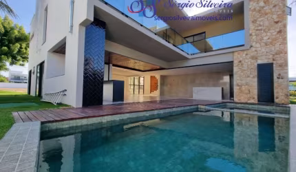 Linda casa no Alphaville Fortaleza com 5 suítes, piscina privativa