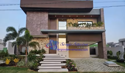 Luxuosa casa na Cidade Alpha com 4 suítes e lazer completo!