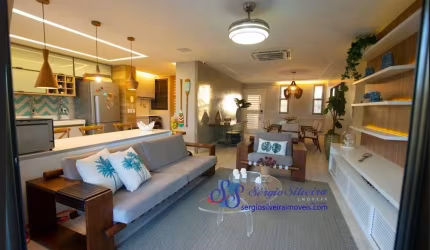 Luxuoso apartamento térreo todo mobiliado, com 3 suítes no Porto das Dunas - Mandara Kauai.