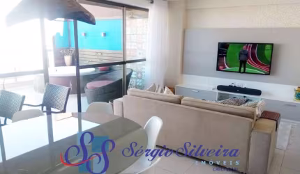 Cobertura duplex mobiliada no Mediterranée Residence no Porto das Dunas com 3 suítes