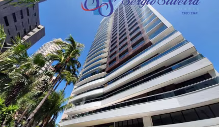 Apartamento de alto padrão com vista mar no Ed. Palmares no Meireles com 4 suítes