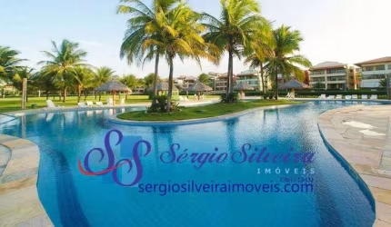 Apartamento no Aquaville Resort Porto das Dunas com 2 suítes, lazer completo