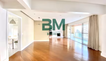 Apartamento de 127 m² com 3 Suítes, Lareira e Varanda Gourmet para Locação na Vila Andrade
