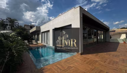 Alphaville Campinas - Magnífica Casa Moderna, recém construída e com fino acabamento.  Casa toda automatizada com sistema fotovoltaico instalado.