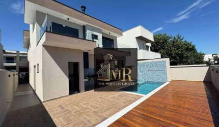 VILLA DOS PLATANOS, Região do Alphaville Campinas - Novíssima Casa Moderna / Alto Padrão recém construída para Venda!  Living para 4 ambientes.