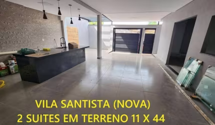 residência na Vila Santista  com 2 suites 3 vagas garagens em terreno 484m2