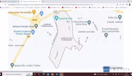 Terreno à venda, 632,80 m² por R$ 140.000 - Jardim São Fernando - Pouso Alegre/Minas Gerais