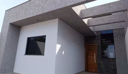 casa c/ 3 quartos (1 suíte), 80 m² construção, projeto moderno, jardim eldorado, marialva
