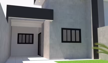 jardim itália, casa 3 quartos, 70 m² construção, 35 mil entrada, documentação grátis, marialva