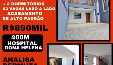 Seu novo lar está localizado no bairro América. Lateral da rua XV de Novembro.