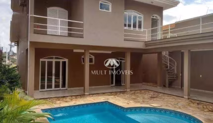 Lindo Sobrado no Bairro da Ribeirânia com 4 dormitórios, piscina e varanda gourmet, 359m² de área útil.