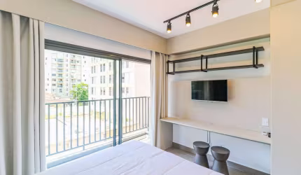 Studio Vende Mobiliado  Brooklin 25 metros 01 Suite com moveis planejado