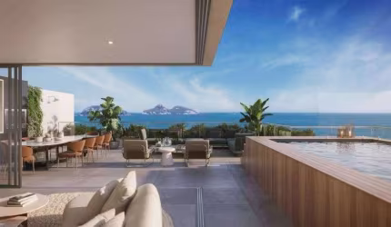 Cobertura Duplex 3 suítes na Barra da Tijuca, de frente para a praia