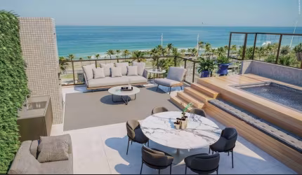 Cobertura Linear  de 3 suítes espetacular na Orla da Barra da Tijuca