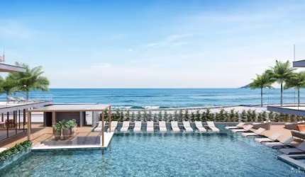 Apartamento dois quartos sendo uma suíte debruçado no Mar da Praia do Recreio