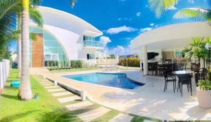 Casa em Condomínio para Locação em Camaçari, Abrantes, 5 dormitórios, 5 suítes, 6 banheiros, 6 vagas