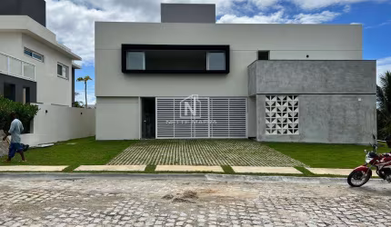 Casa em Condomínio para Venda em Camaçari, Busca Vida, 4 dormitórios, 4 suítes, 5 banheiros, 2 vagas
