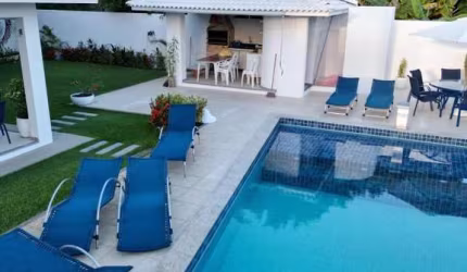 Casa em Condomínio para Locação em Camaçari, Busca Ville, 4 dormitórios, 4 suítes, 6 banheiros, 4 vagas