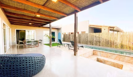 Casa Mobiliada, com 3 Suítes, no Uhane Luxury Villas, em São Miguel do Gostoso/RN