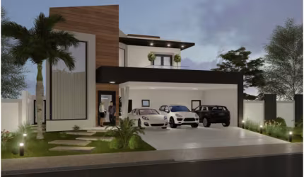 Esse sobrado é para você que quer uma casa moderna, espaçosa e funcional.  4 Suites, 360m² Piscina, Condominio Ecoville Atibaia. segurança 24 Horas