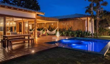 Casa com 4 dormitórios à venda, 411 m² por R$ 4.800.000 - Praia Taperapuan - Porto Seguro/BA