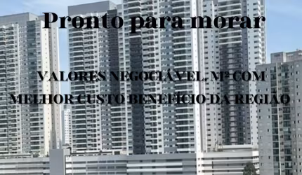 Apart, pronto para morar 4 dorms, 2 suítes, 2 vagas, mais de 30 itens de lazer...